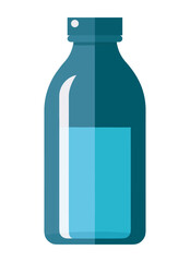 medicine bottle with liquid icon