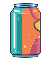 Refreshing soda in metal canister