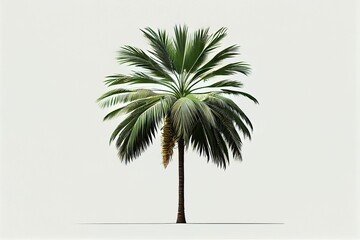 The illustration of palm tree, AI contents by Midjourney