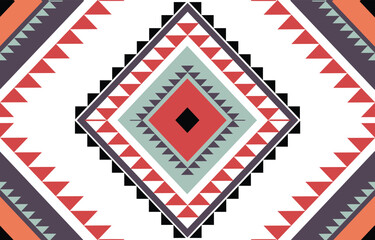 Geometric Ethnic Patterns. American, African,Western, Aztec, motif striped, and bohemian pattern styles. designed for background,wallpaper,print, carpet,wrapping,tile,salong, batik.vector illustration