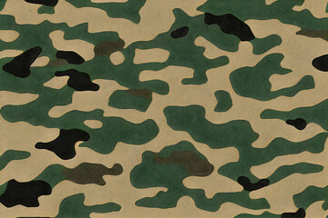 Fototapeta premium Beautiful texture of military camouflage. Generative AI