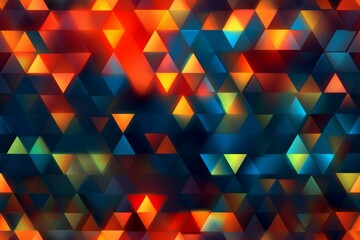 Classic long exposure abstract trianglify background. Backdrop for design. AI generated, human enhanced
