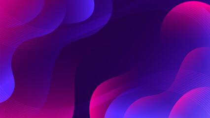 Abstract Gradient Blue Purple liquid background. Modern background design. gradient color. Dynamic Waves. Fluid shapes composition. Fit for website, banners, wallpapers, brochure, posters