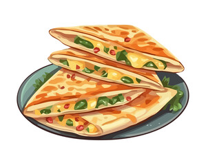 Freshly cooked gourmet taco on plate