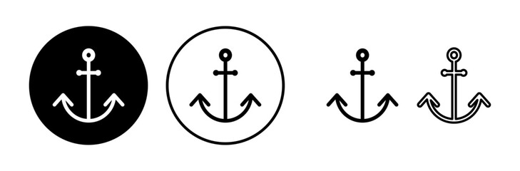 Anchor icon vector. Anchor sign. marine symbol