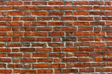 an old wall of old red brick, an old building, as a background 1