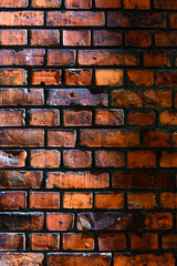 an old wall of old red brick, an old building, as a background 9