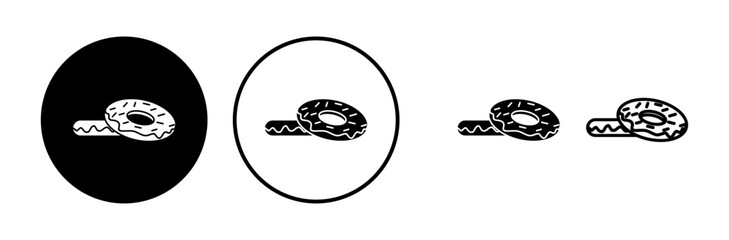 Donut icon vector. doughnut icon. donut logo
