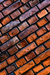an old wall of old red brick, an old building, as a background 10