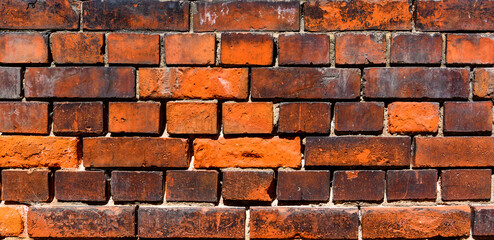 an old wall of old red brick, an old building, as a background 19