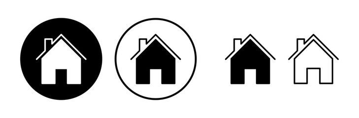 Home icon vector. House vector icon