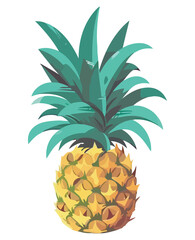 Fresh tropical pineapple fruit for healthy eating