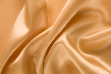 brown or gold silk fabric texture for background