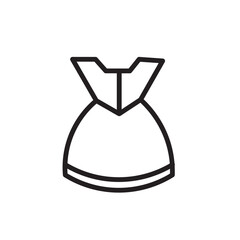 Dress Clothes Clothing Outline Icon
