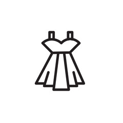 Dress Fashion Gown Outline Icon