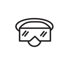 Mask Scuba Diving Outline Icon