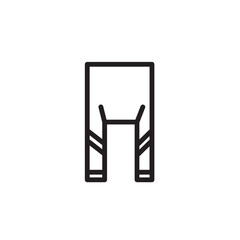 Drysuit Pant Scuba Outline Icon