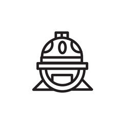 Deep Diving Helmet Outline Icon