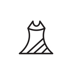 Dress Fashion Female Outline Icon