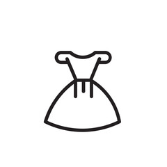 Female Style Clothes Outline Icon