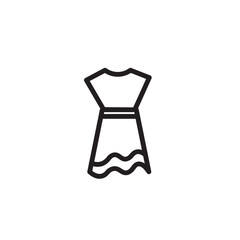 Female Style Clothes Outline Icon