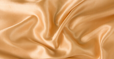 Fototapeta premium brown or gold silk fabric texture for background