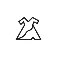 Female Style Clothes Outline Icon