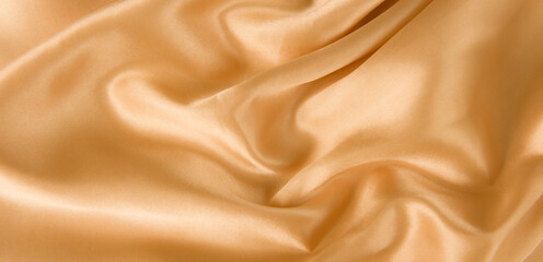 brown or gold silk fabric texture for background