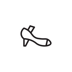 Footwear Women Shoe Outline Icon