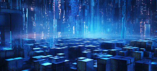 background with lots spots. Metadata concept. Technology concept. Image Generative AI.