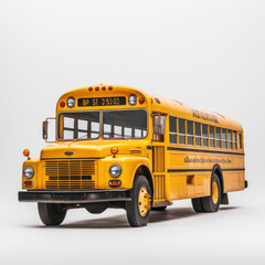 Plakat a yellow school bus