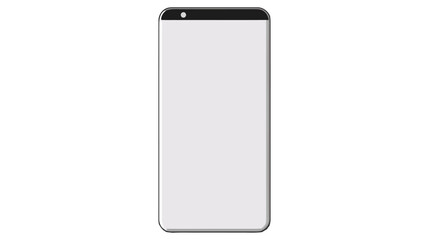 Smartphone Mock-up for application, game, and web page view. Vector illustration on white background.