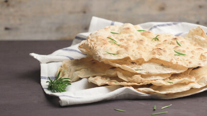 Homemade hot chapati