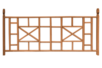 Wooden railing