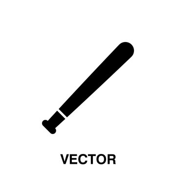 Baseball bat icon, vector illustration. vector baseball bat icon illustration isolated on white background.eps