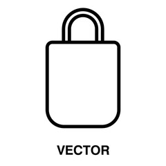 Bag icon,vector illustration. bag icon illustration isolated on White background, bag icon