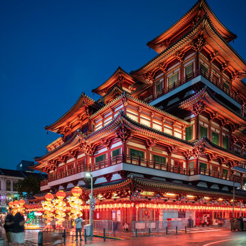 Buddha Tooth Relic Temple, Chinatown, Singapore, Southeast Asia, Asia
