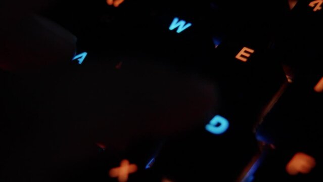 Keyboard Gamer Close Up