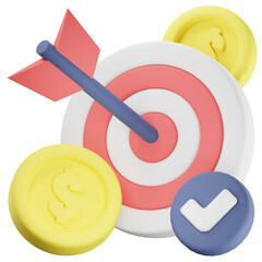 target 3d illustration