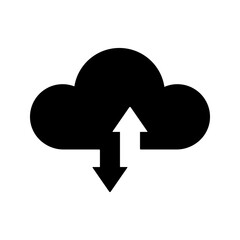 Cloud Data icon. sign for mobile concept and web design. vector illustration