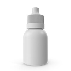 white plastic bottle nasal or eye spray for nose drops