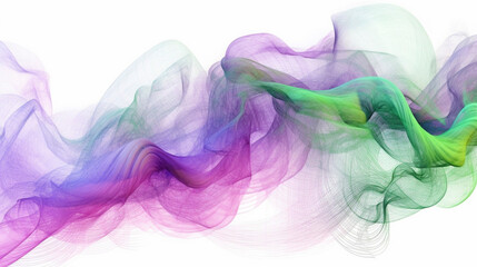 AI art Gradients light waves neon colors 　光の波