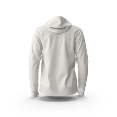 Blank white hoodie sweatshirt long sleeve mockup PNG Image