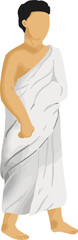 Muslim wear Ihram Uniform for Hajj