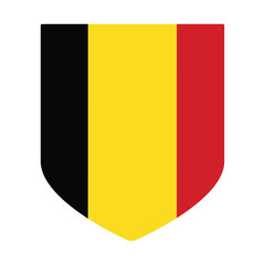 Flag of Belgium in shape 