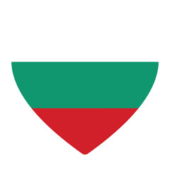 Flag of Bulgaria in heart shape
