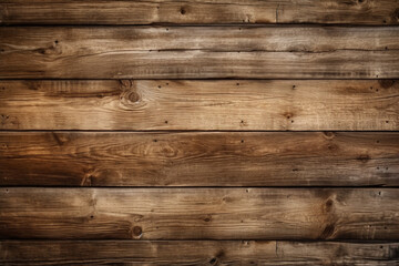 Fototapeta na wymiar Rustic barn wood backdrop, featuring textured knots and aged nail hole marks Generative AI