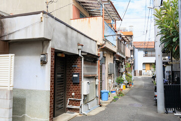 Fototapeta na wymiar 尼崎市の街並み「下町のイメージ」