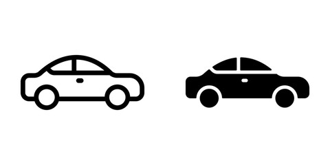 Car icon. sign for mobile concept and web design. vector illustration