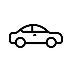 Car icon. sign for mobile concept and web design. vector illustration